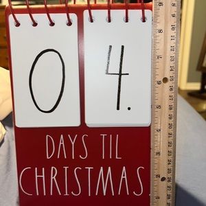 Rae Dunn Christmas metal countdown calendar